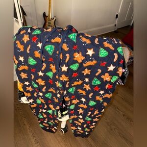 Old Navy Pajama Set - Navy with Festive Print